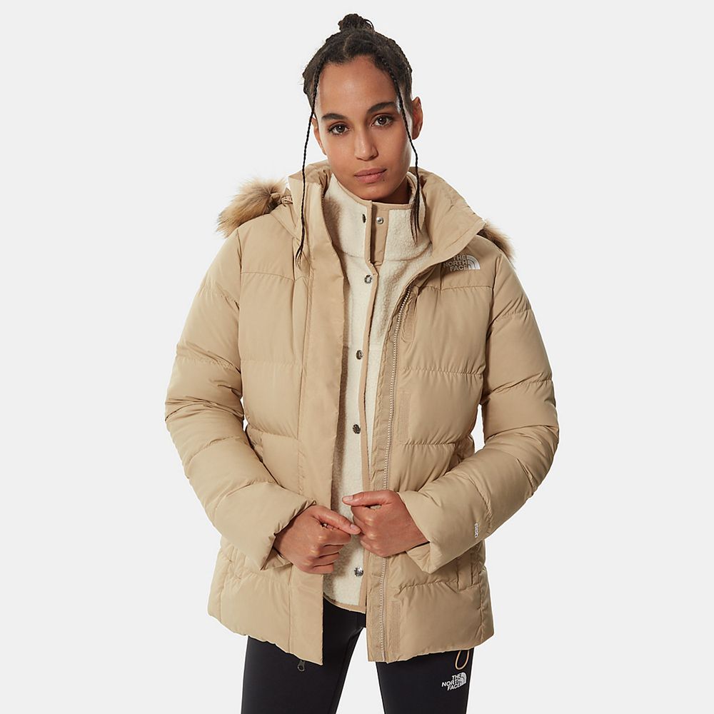 The North Face Winter Jacket Womens Australia - The North Face Gotham Khaki (MNL-129360)